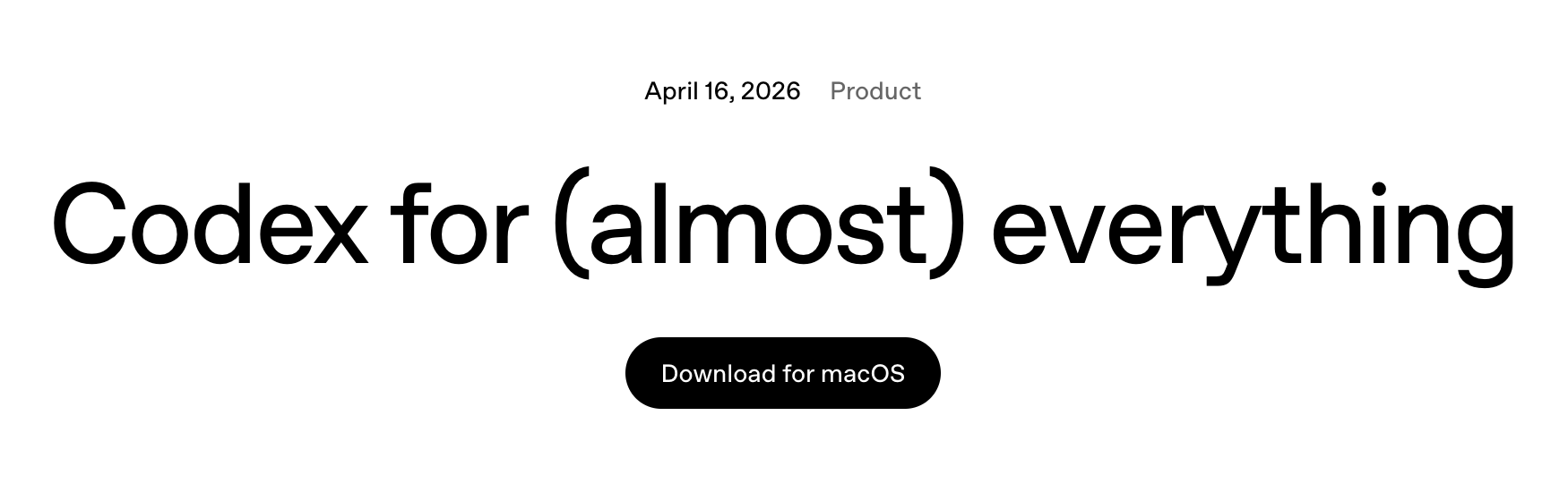 OpenAI 发布 Codex 大更新：目标是几乎能帮你搞定一切软件开发工作 1